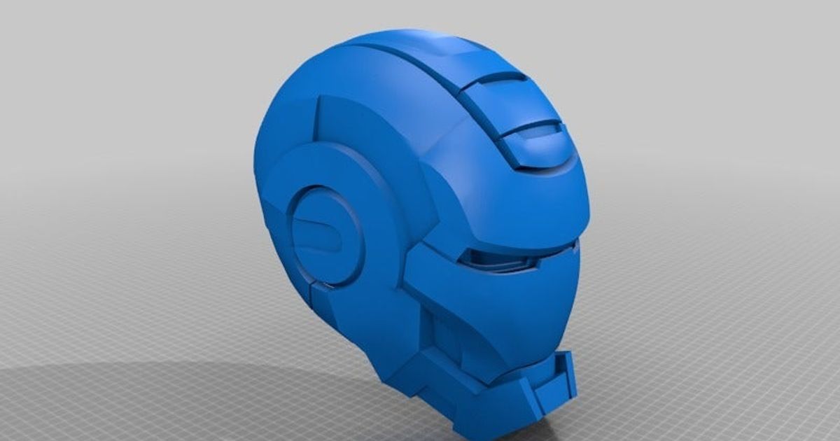 hierro hombre maquina guerra mk1 jace1969 descargar gratis stl modelo imprimiblescom 3d modelos disfraces accesorios cosplay general película Acero máscara 3D print model - Mito3D