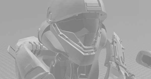 halo spartan size helmet armour buck jace1969 download free stl model printablescom 3d models costumes & accessories cosplay general 3d print model - Mito3D