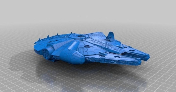 sw millenium falcon extremely detailed jace1969 download free stl model printablescom 3d models toys & games vehicles star starwars wars milenium 3d print model - Mito3D