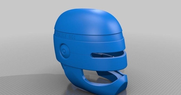 Robocop Helm Remix jace1969 download frei stl Modell Printablescom 3d Modelle Kostüme Zubehör Masken Maske 3d print model - Mito3D