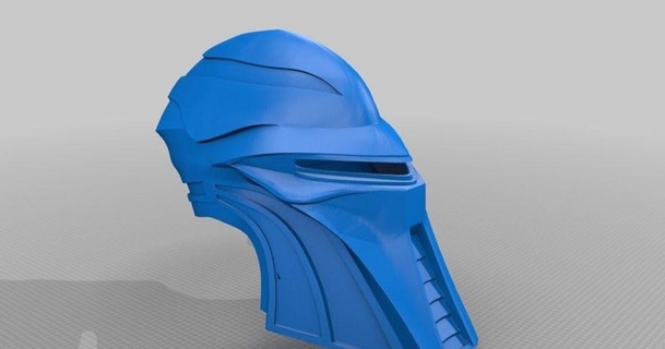 battestyar Galactica yüzbaşı Saylon kask yeniden düzenleme jace1969 indir Bedava stl model printablescom 3d modeller kostümler Aksesuarlar maskeler battlestar maske 3d print model - Mito3D
