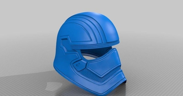 captain phasma helmet wearable jace1969 download free stl model printablescom 3d models costumes & accessories masks mask 3d print model - Mito3D