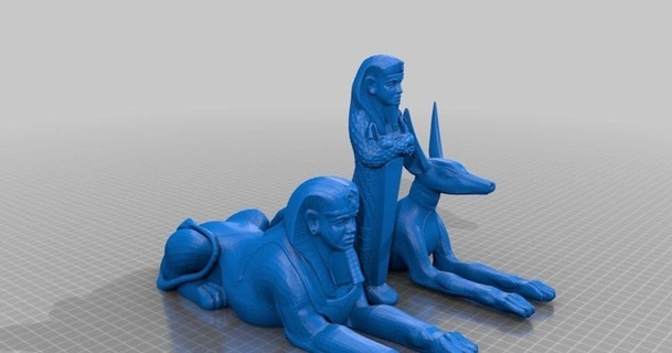 Mısırlı modeller jace1969 indir Bedava stl model printablescom 3d Sanat tasarım heykeller Mısır sallanmak 3d print model - Mito3D