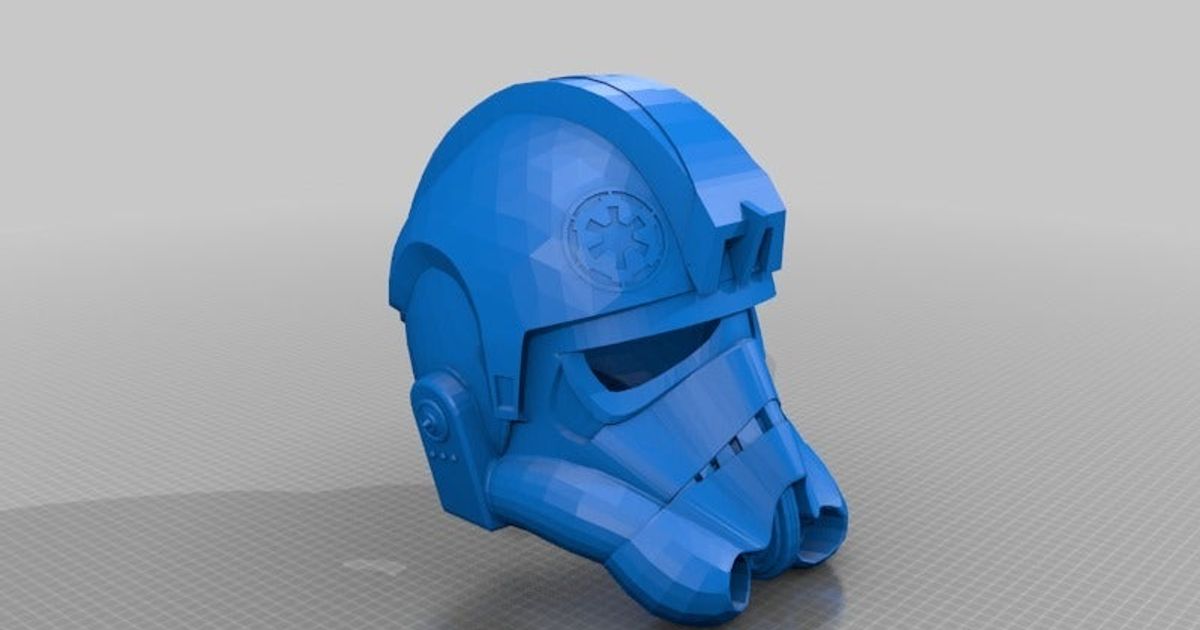 sw gravata lutador revisão 3 jace1969 baixar livre stl modelo printablescom 3d modelos fantasias acessórios máscaras capacete mascarar piloto Estrela Guerra Estrelas 3D print model - Mito3D