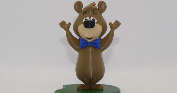 boo-boo bear reddadsteve download free stl model printablescom 3d models toys & games action figures statues animal cartoon yogi 3d print model - Mito3D