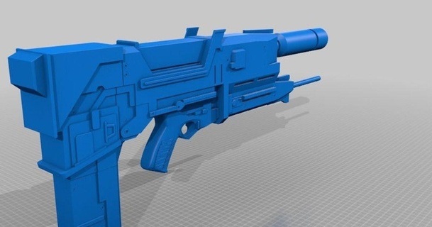 terminador 40watt plasma rifle diseñado asesino jace1969 descargar gratis stl modelo imprimiblescom 3d modelos disfraces accesorios pistola 3d print model - Mito3D