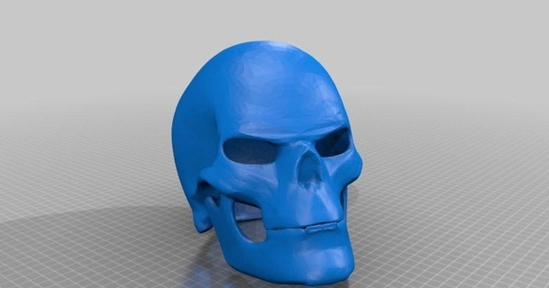 fantasma cavaliere cranio maschera modello jace1969 Scarica gratuito stl printablescom 3d Modelli costumi Accessori maschere 3d print model - Mito3D