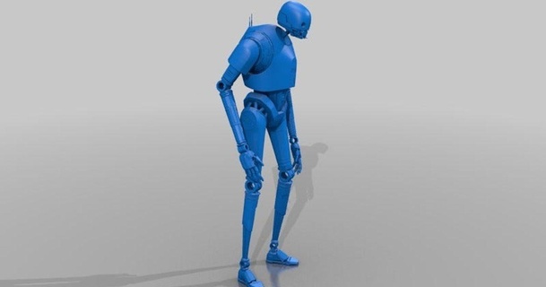 rogue k2so size working project jace1969 download free stl model printablescom 3d models toys & games action figures statues star starwars wars 3d print model - Mito3D