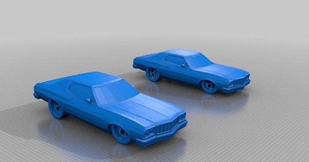 starsky & hutch 1975 ford torino jace1969 download free stl model printablescom 3d models toys games vehicles car 3d print model - Mito3D