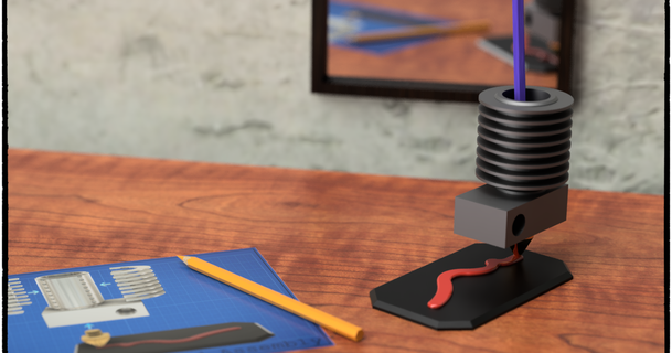 Sıcak dolma kalem Kulp destek nils kal indir Bedava stl model printablescom 3d modeller ev halkı ofis 3d print model - Mito3D