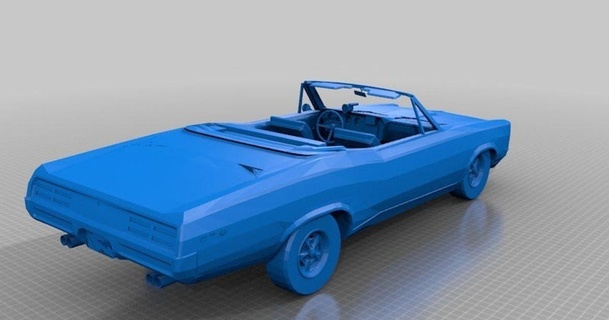 1966 pontiac gto convertable jace1969 download free stl model printablescom 3d models toys & games vehicles car vehichle 3d print model - Mito3D