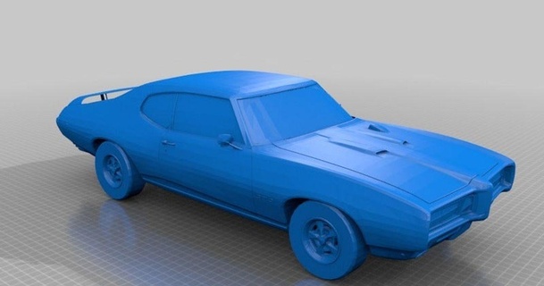 pontiac gto jace1969 download free stl model printablescom 3d models toys & games vehicles 3d print model - Mito3D