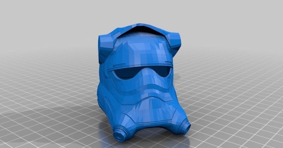 estrella guerras episodio 7 Corbata combatiente casco jace1969 descargar gratis stl modelo imprimiblescom 3d modelos disfraces accesorios mascaras máscara guerra Galaxias 3D print model - Mito3D