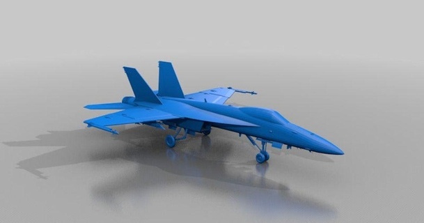 f-18 fighter jet jace1969 download free stl model printablescom 3d models toys & games vehicles 3d print model - Mito3D