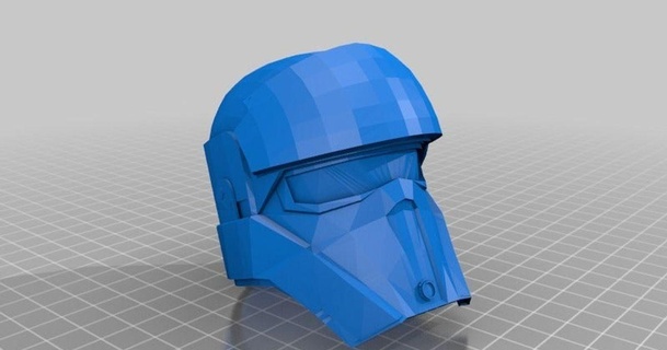 sw shore trooper rogue helmet printable jace1969 download free stl model printablescom 3d models costumes & accessories masks star 3d print model - Mito3D
