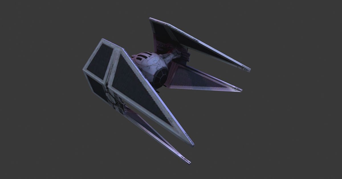 sw imperial tie intercepter jace1969 download free stl model printablescom 3d models toys & games action figures statues starwars 3D print model - Mito3D