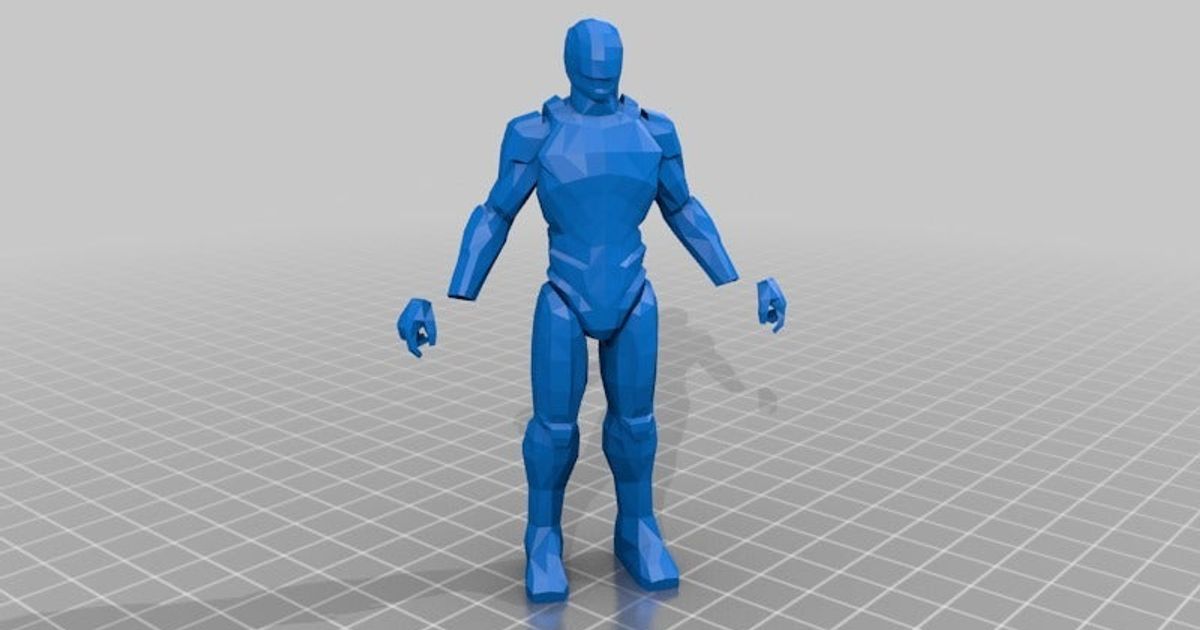 robocop 2014 poly jace1969 download free stl model printablescom 3d models toys & games action figures statues 3D print model - Mito3D