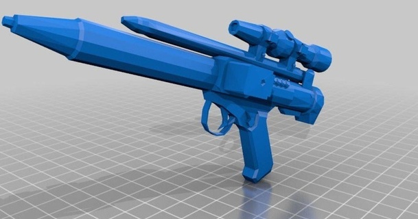 sw dh 17 pistola jace1969 Scarica gratuito stl modello printablescom 3d Modelli costumi Accessori oggetti scena cosplay Guerre stellari 3d print model - Mito3D