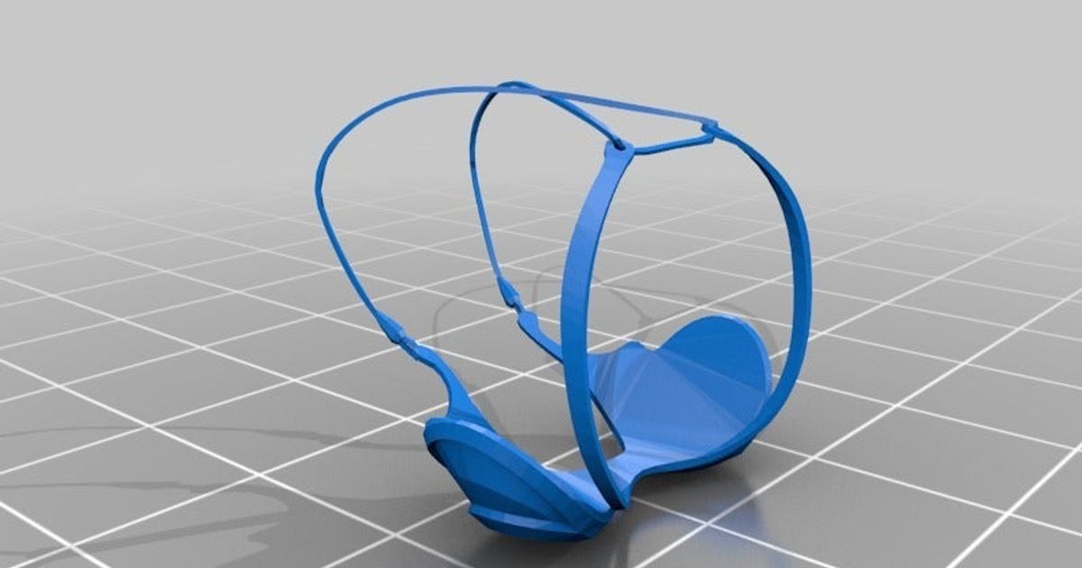 Sklave Fürsten Leia Bikini BH jace1969 download frei stl Modell Printablescom 3d Modelle Kostüme Zubehör Requisiten König Krieg Sterne Unterwäsche 3D print model - Mito3D