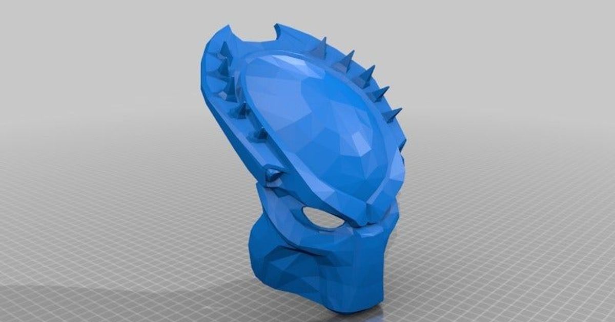 predador multi chifre jace1969 baixar livre stl modelo printablescom 3d modelos fantasias acessórios máscaras multihorn 3D print model - Mito3D