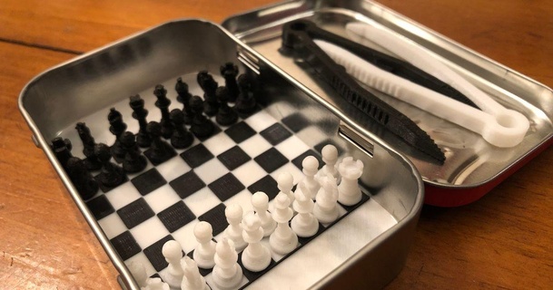 mini chess altoid tin frank deschner download free stl model printablescom 3d models toys & games board altoids altoidscontainer altoidstin chessboard 3d print model - Mito3D