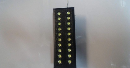 5mm LED soporte indicación montar 20 canales nalgadas descargar gratis stl modelo imprimiblescom 3d modelos pasatiempo hacedores electrónica indicador leds Encendiendo 3d print model - Mito3D