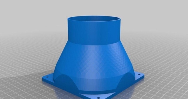 120mm fan 3in duct reducer huys download free stl model printablescom 3d models hobby & makers mechanical parts 3d print model - Mito3D