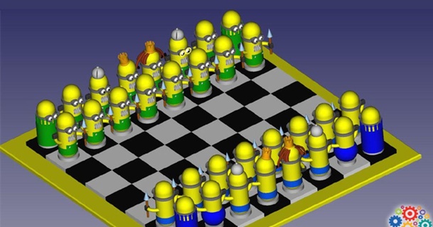 ajedrez servitore scacchi innovaland 3d Scarica gratuito stl modello printablescom Modelli giocattoli Giochi azione figure statue servitori 3d print model - Mito3D