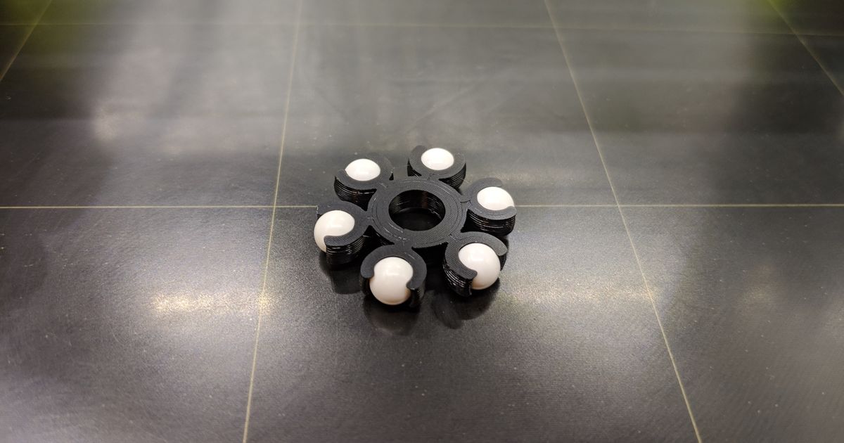 parametrisch Schub Lager Retention Ring funktioniert Airsoft Pellets riskant download frei stl Modell Printablescom 3d Modelle Hobby Macher mechanisch Teile openscad 3D print model - Mito3D