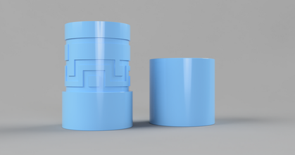 simple labyrinth canister wilko download free stl model printablescom 3d models toys & games puzzles brain-teasers case container fusion360 puzzle 3d print model - Mito3D