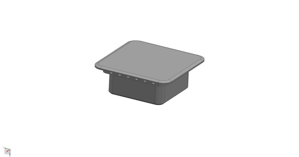 techo pico insertado 60x60mm perfil dechado descargar gratis stl modelo imprimiblescom 3d modelos casa equipo terminación 3d print model - Mito3D