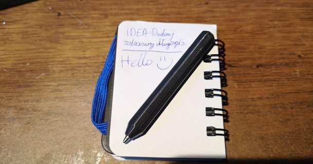 mini 6cm caneta pequeno caderno dedo mindinho torta baixar livre stl modelo printablescom 3d modelos casa escritório 3d print model - Mito3D