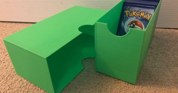 collectible pokemon card storage box kahnindustries download free stl model printablescom 3d models hobby & makers organizers cardbox multicolor multimaterial 3d print model - Mito3D