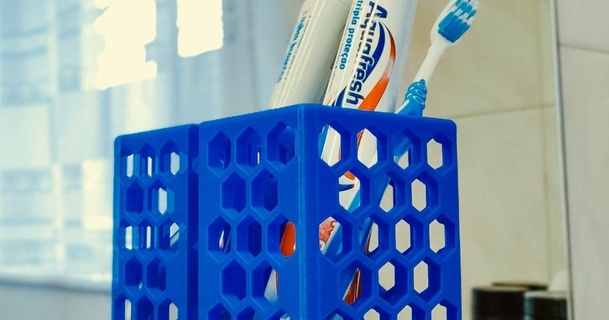 spazzolino dentifricio titolare supporto celta Scarica gratuito stl modello printablescom 3d Modelli domestico bagno accessori organizzatore porta denti 3d print model - Mito3D