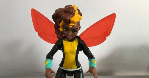 dc super herói menina abelha voar pacote substituição Dragão montanha Projeto baixar livre stl modelo printablescom 3d modelos brinquedos jogos flexíveis 3d print model - Mito3D