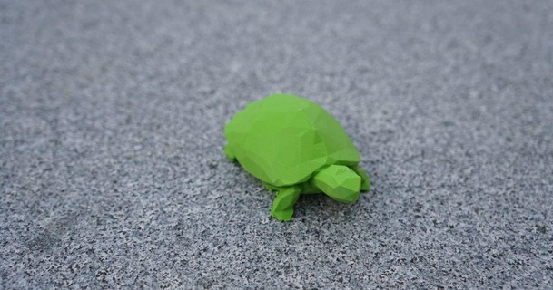 poly schildkr te grimbixcode download free stl model printablescom 3d models art & design sculptures animal lowpoly turtle 3d print model - Mito3D