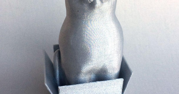 schrodinky british shorthair cat sitting box single extrusion version loubie3d download free stl model printablescom 3d models art & design sculptures catsculpture nosupports 3d print model - Mito3D