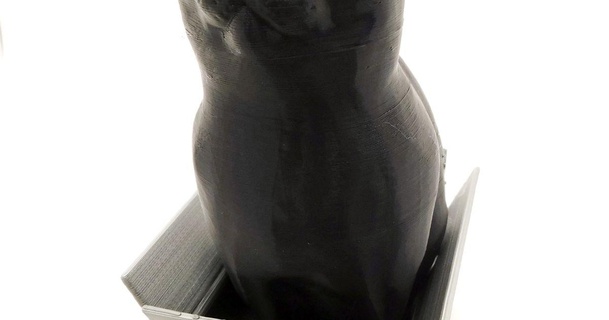 schrodinky doble extrusión versión loubie3d descargar gratis stl modelo imprimiblescom 3d modelos Arte diseño esculturas gato apoya 3d print model - Mito3D