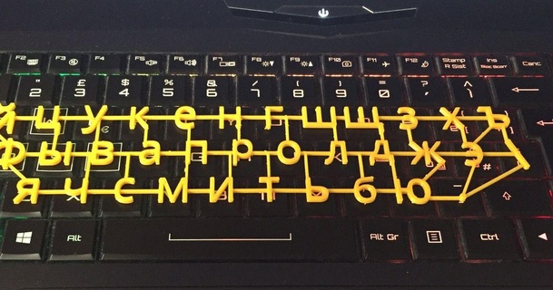 russian keyboard overlay ricky download free stl model printablescom 3d models gadgets computers learning school 3d print model - Mito3D