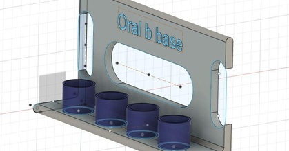 oral Bürste Kopf Stand kpaulos download frei stl Modell Printablescom 3d Modelle Haushalt Badezimmer oralb Zahnbürste 3d print model - Mito3D