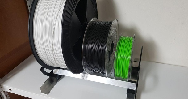 filamento suporte armazenamento alu perfil 20 mm prateleiras TIC avatar baixar livre stl modelo printablescom 3d modelos impressoras acessórios porta filamentos 3d print model - Mito3D