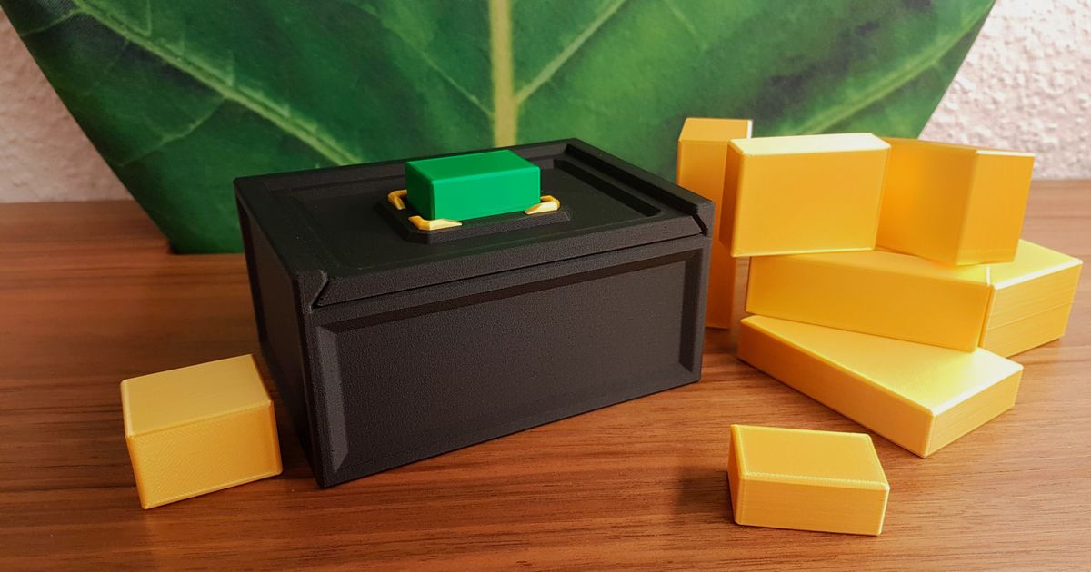 verde Roca rompecabezas extrudir descargar gratis stl modelo imprimiblescom 3d modelos juguetes juegos brain teasers caja cerebro cueva 3D print model - Mito3D