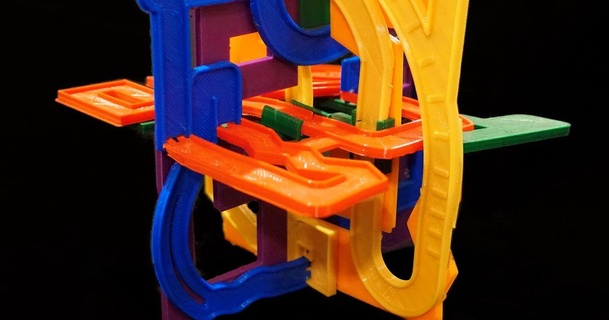 polypuzzle completamente 3d impreso Samuchino descargar gratis stl modelo imprimiblescom modelos juguetes juegos rompecabezas brain teasers desafío laberinto totalmente 3d print model - Mito3D
