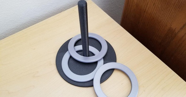 classic ring toss game nilok download free stl model printablescom 3d models toys & games rings ringtoss 3d print model - Mito3D