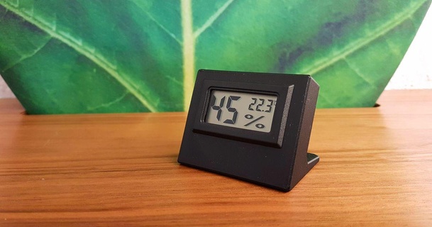Thermometer Hygrometer Stand extrudieren download frei stl Modell Printablescom 3d Modelle Drucker Zubehör Hygrometerhalterung Thermometerhalter 3d print model - Mito3D