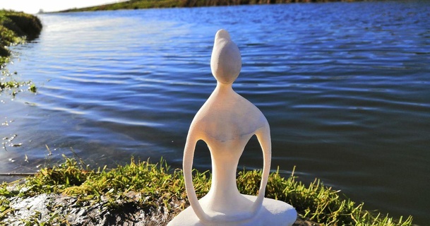 zen yoga scultura spff Scarica gratuito stl modello printablescom 3d Modelli arte design sculture 3dscan regalo festa mamma per 3d print model - Mito3D