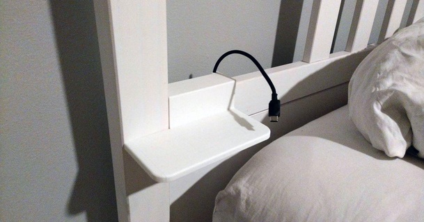 ikea hemnes bed mini shelf ecarlson88 download free stl model printablescom 3d models household bedroom 3d print model - Mito3D