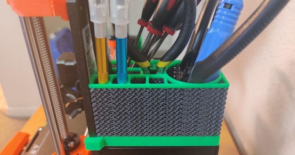 Prusa mk3 araç kutusu düzenleyici jeepingjohnny indir Bedava stl model printablescom 3d modeller yazıcılar yükseltmeler sepet mk3s saklama el aleti tutucu 3d print model - Mito3D