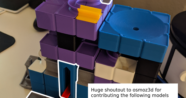 modular marble drop blocks alan lunsford download free stl model printablescom 3d models toys & games building block build 3d print model - Mito3D
