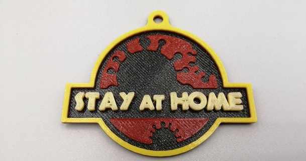 stay fridge magnet key chain remember days future rayjizza download free stl model printablescom 3d models fashion accessories coronavirus covid19 fridgemagnet jurassicpark keychain 3d print model - Mito3D